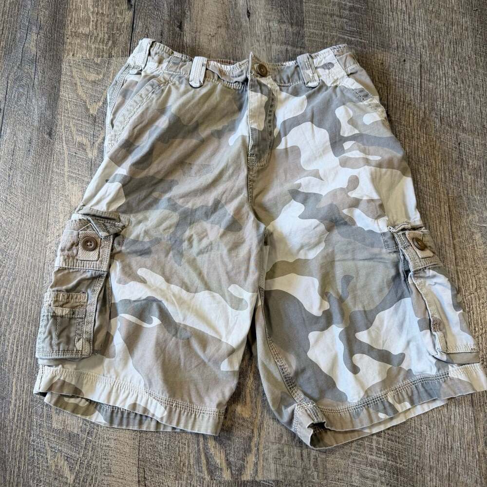 Arizona Jean Company Boys Camouflage Cargo Shorts Size 16 Regular
